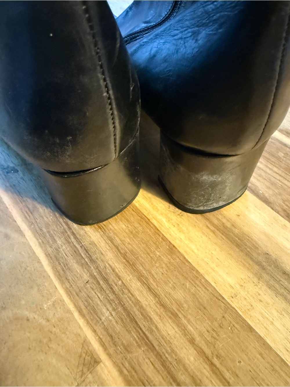 Vintage Coach Black Leather Mid-Calf Boots with Turnlock - Picture 6 of 6